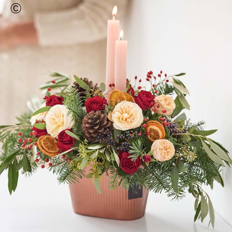 Christmas Classic Candle Arrangement