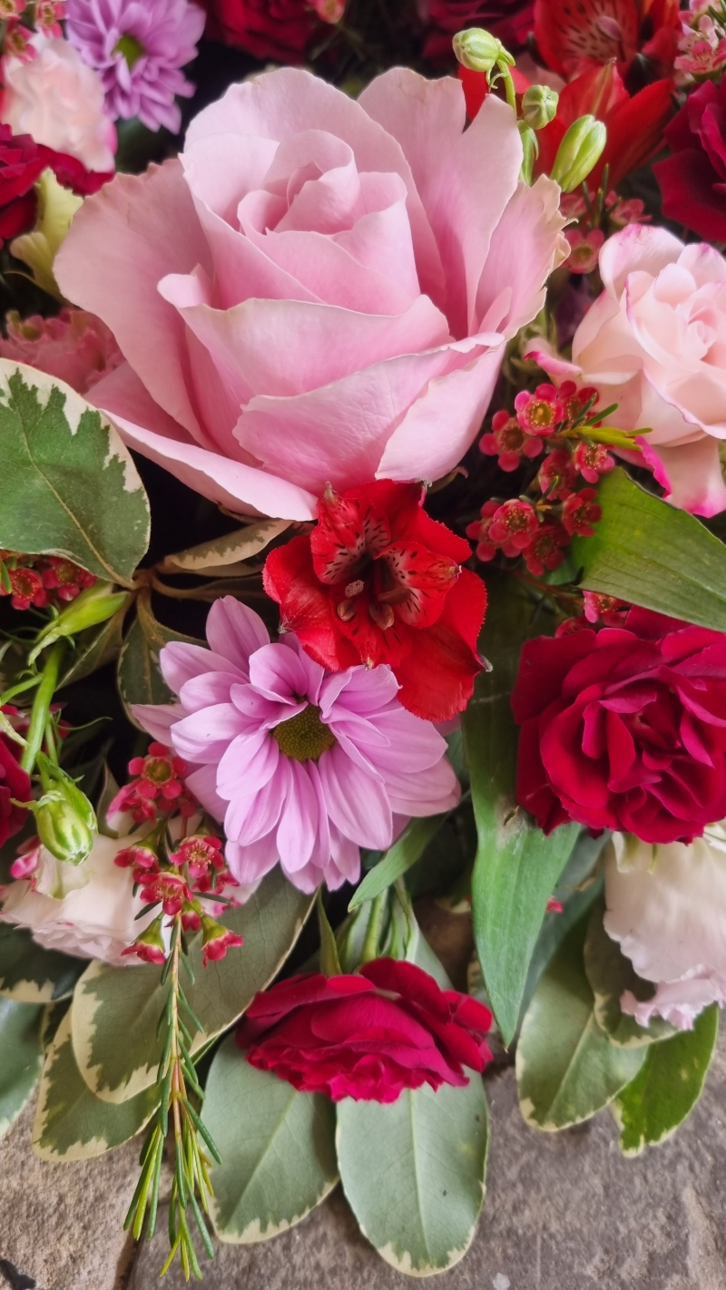 Red And Pink Wreath