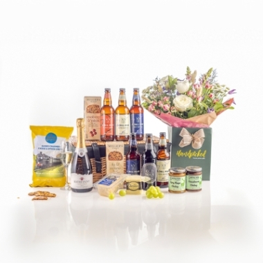 Sussex Inspired Hamper with Flowers