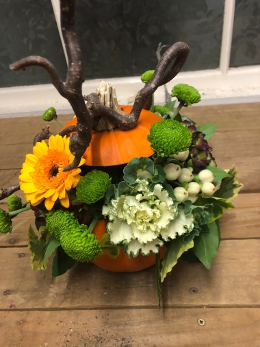 Autumnal Pumpkin Arrangement