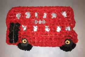 London bus funeral tribute available in any colour