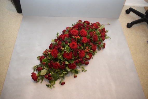 Elegant Red Rose Spray