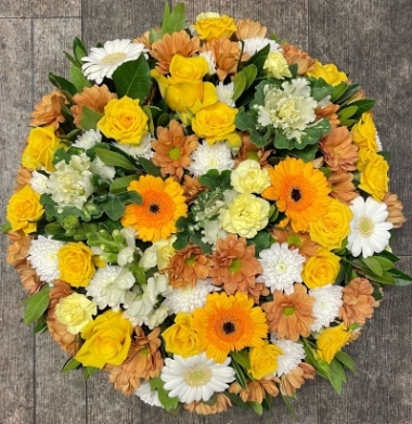 Gold & White Posy Pad