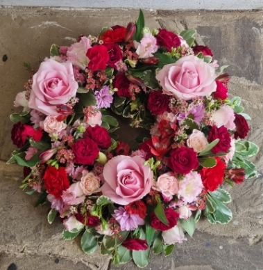 Red And Pink Wreath